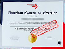 Fake American Council on Exercise Certificate (ACE)