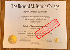 CUNY Bernard M.Baruch College fake diploma