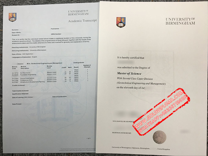 University of Brimingham fake degree