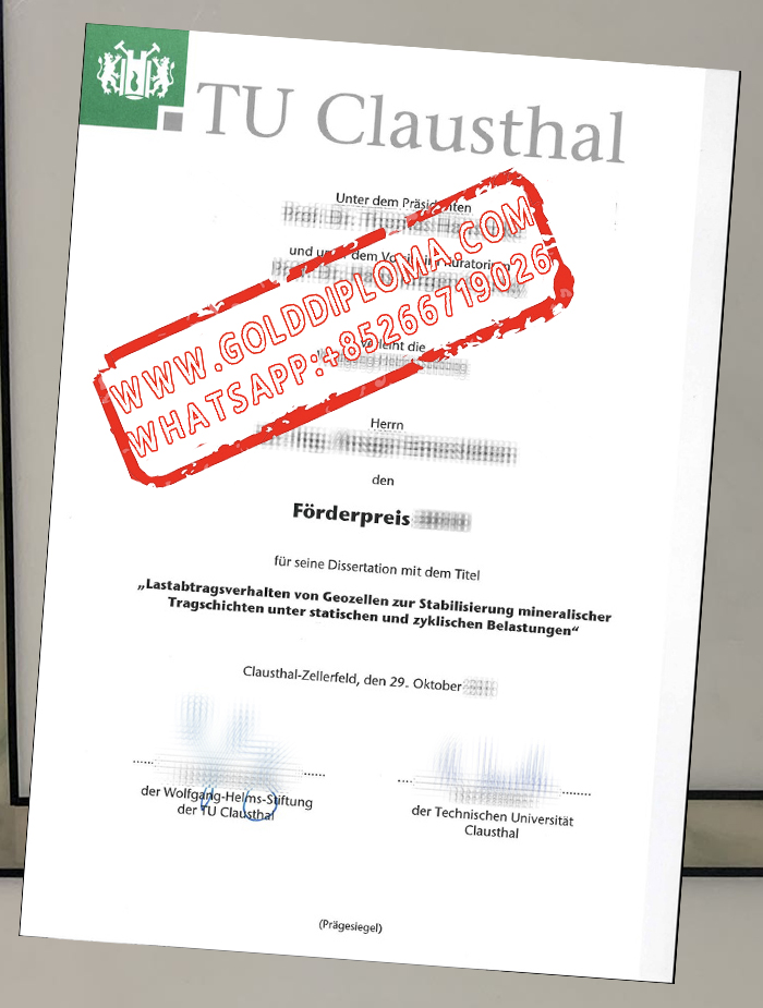 TU Clausthal fake degree 