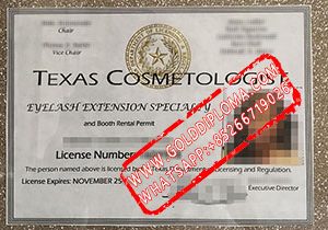 Cosmetology License fake certificate